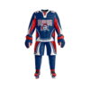 Fully sublimated ice hockey uniform with custom logos