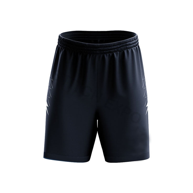 Plain custom regular shorts in black with an elastic waistband