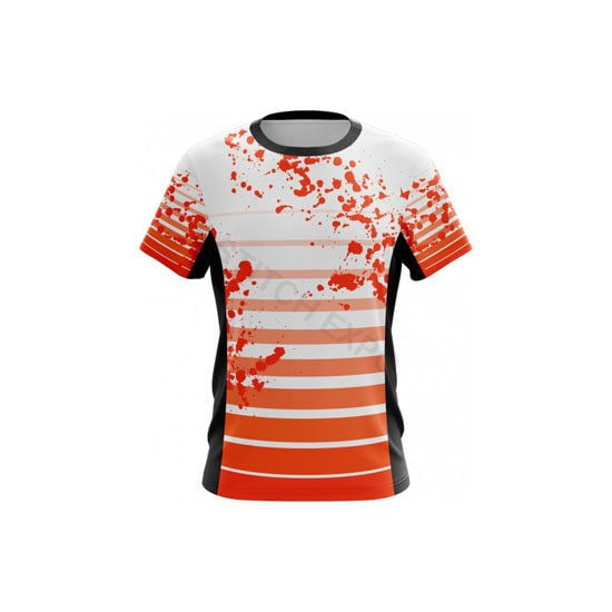 Soft-touch sublimated t-shirt with full-color print