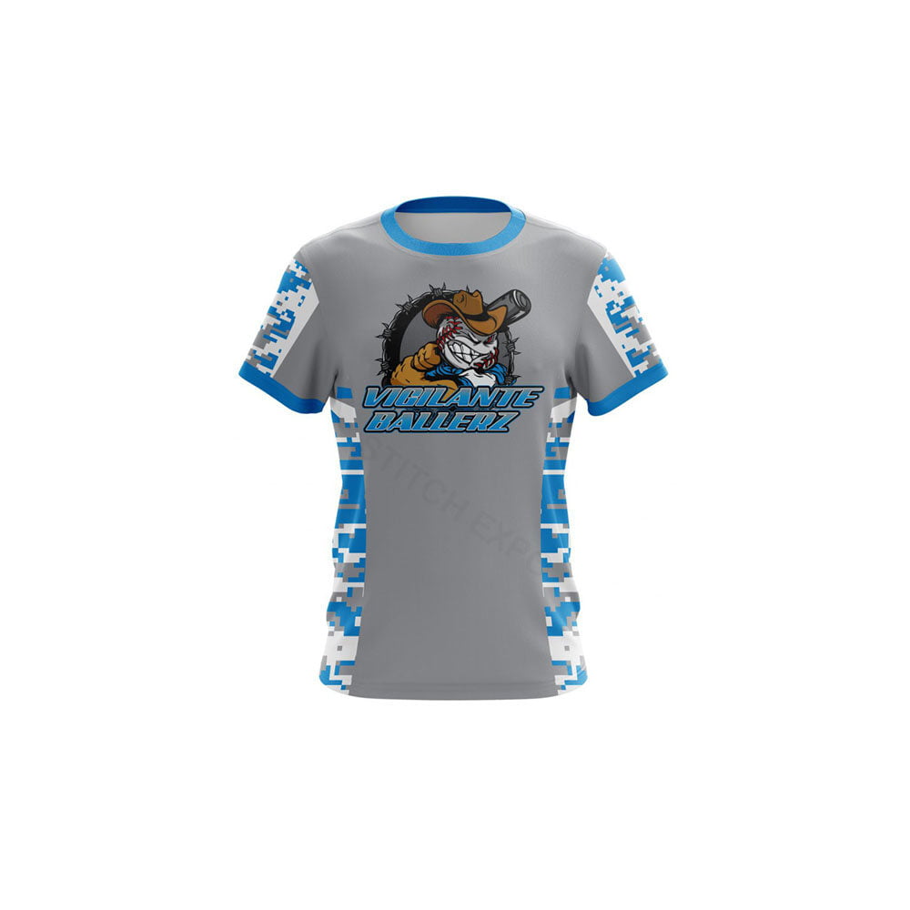 Lightweight sublimated polyester t-shirt for activewear