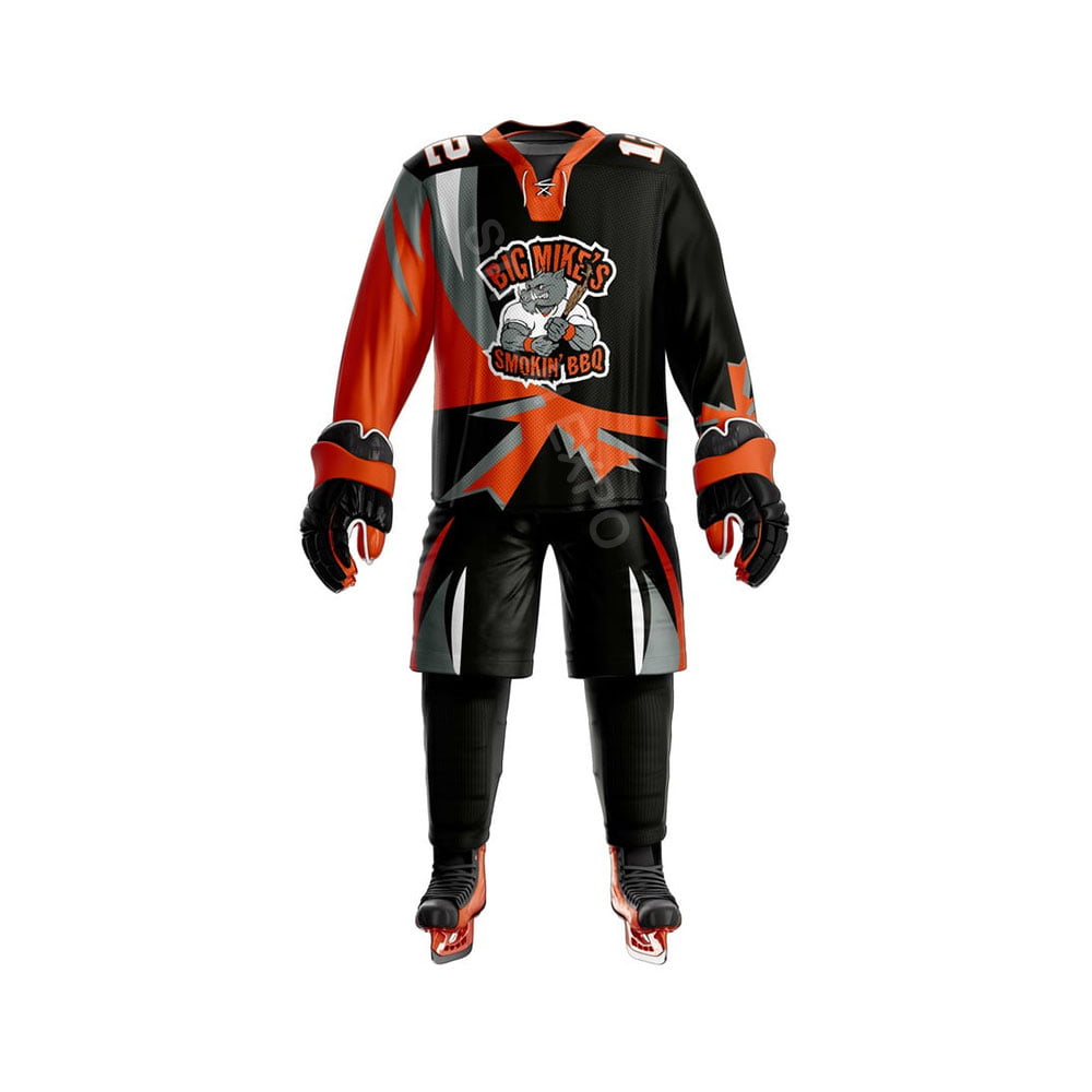 Custom elite performance ice hockey uniform with team logo