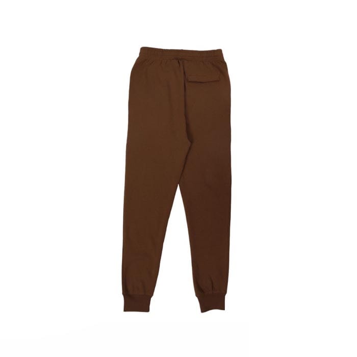 Custom embroidered sweatpants with detailed stitching