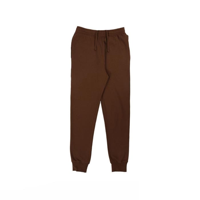Custom embroidered sweatpants with detailed stitching