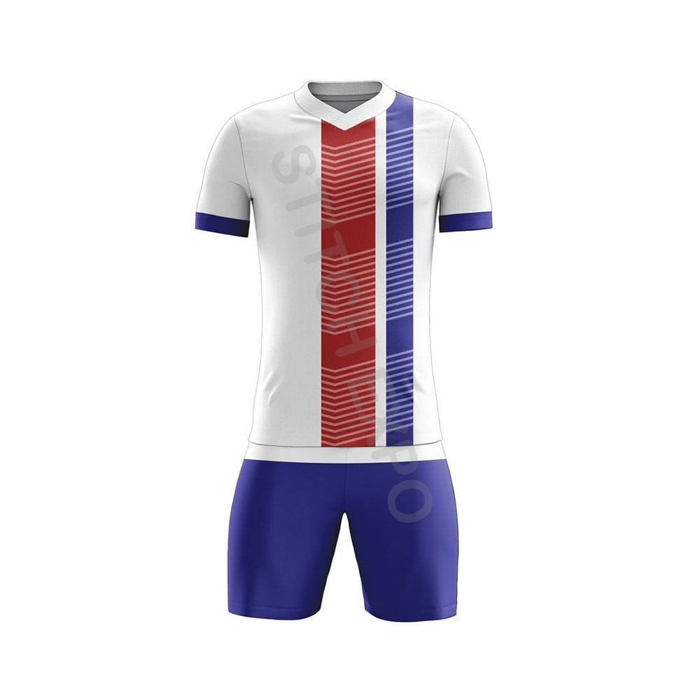 Pro fit custom women's soccer uniform with a breathable jersey and shorts