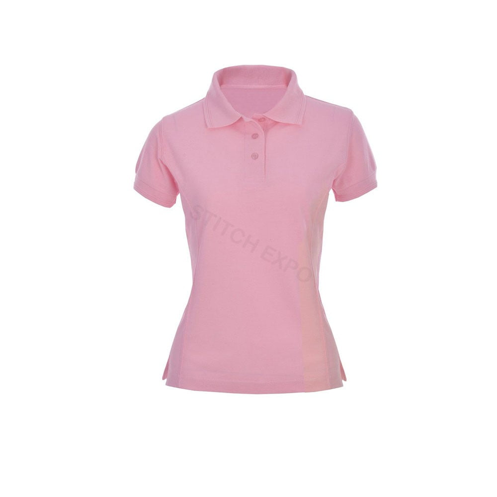 Custom Pink Polo Shirt for Women – Stylish & Comfortable