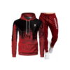 Custom Puff Print Tracksuit – 3D Raised Logo Hoodie & Joggers
