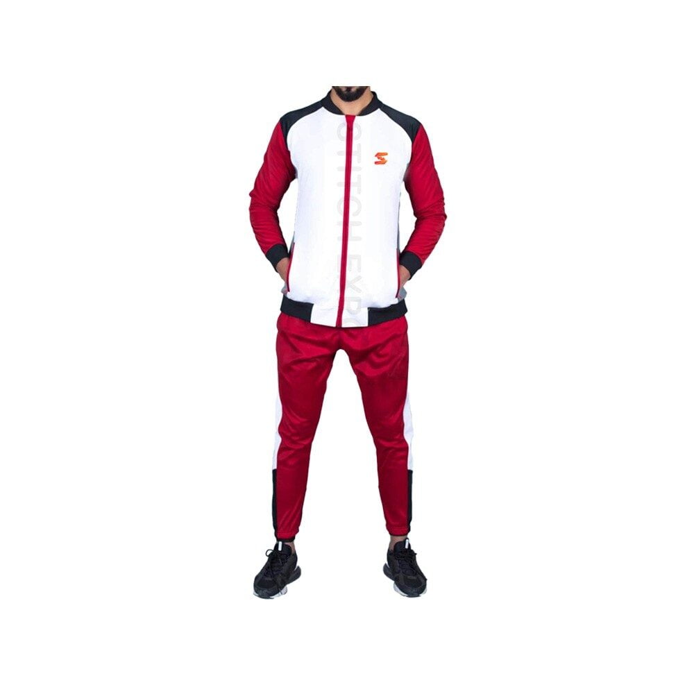 Custom slim fit tracksuit with tapered joggers and hoodieCustom slim fit tracksuit with tapered joggers and hoodie