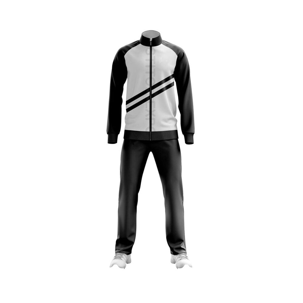 Custom screen-printed logo hoodie and jogger tracksuit