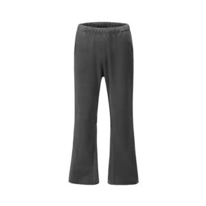 Custom screen-printed flared sweatpants – soft fleece wide-leg terry joggers