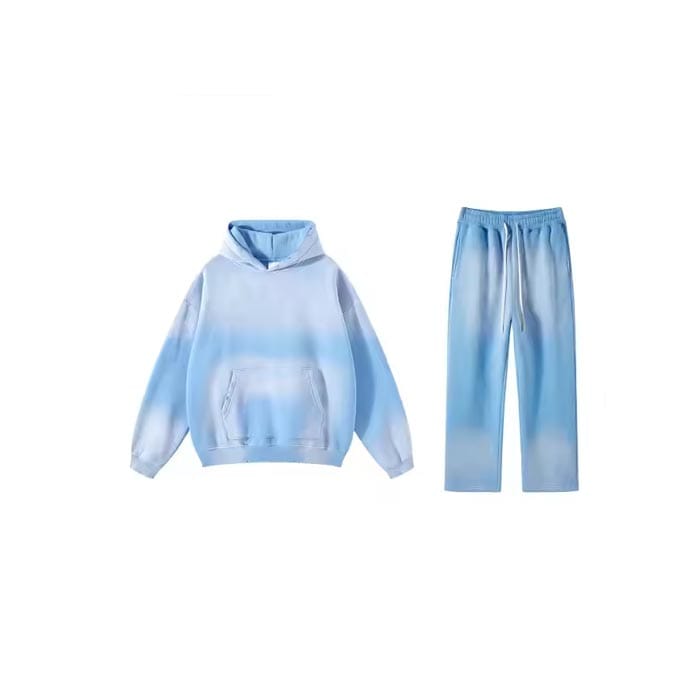 Bright tie-dye hoodie and joggers