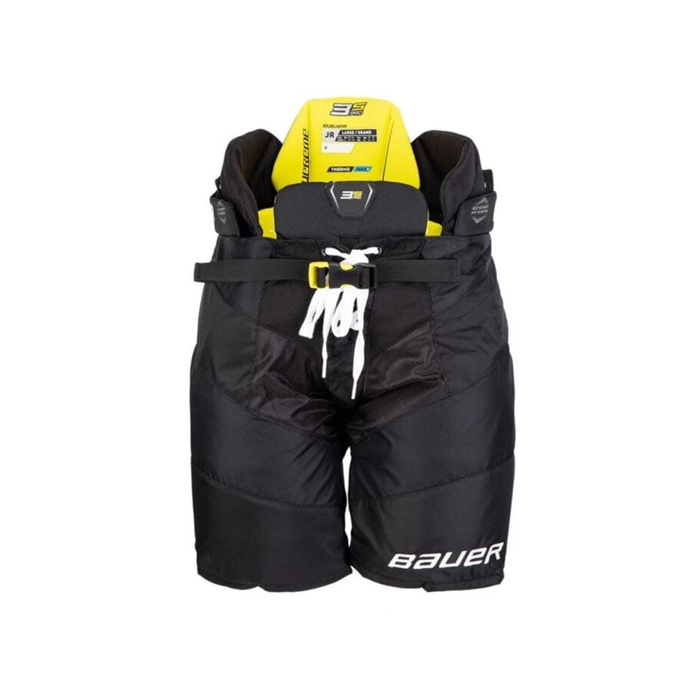 Custom ice hockey pants with reinforced padding and moisture-wicking fabric