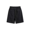 Custom acid wash distressed ripped shorts with frayed detailing
