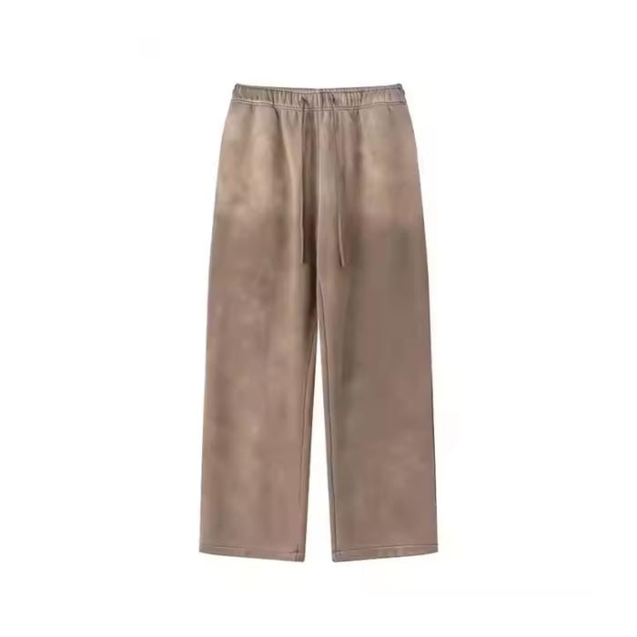 Oversized acid wash joggers with a relaxed fit and vintage faded design