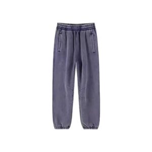 Custom acid wash sweatpants with a vintage washed effect for a trendy streetwear look