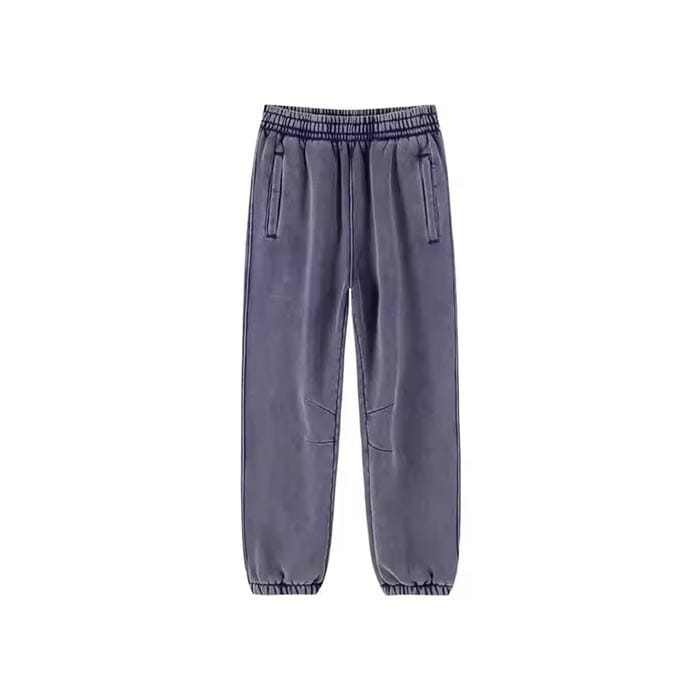 Custom acid wash sweatpants with a vintage washed effect for a trendy streetwear look