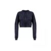Acid-washed cropped sweat suit – vintage sweatshirt and jogger set for streetwear brands