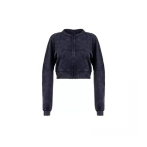 Acid-washed cropped sweat suit – vintage sweatshirt and jogger set for streetwear brands