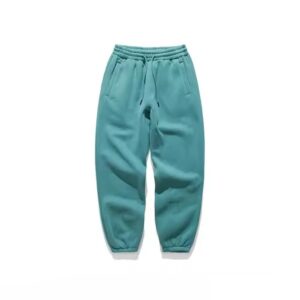 Baggy joggers with elastic cuffs and relaxed fit