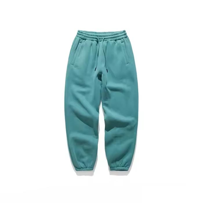 Baggy joggers with elastic cuffs and relaxed fit