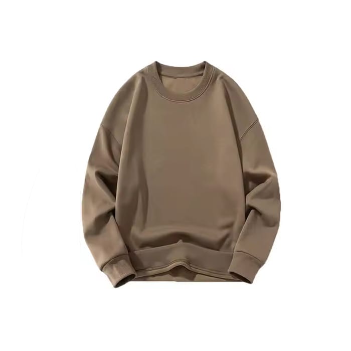 Custom drop shoulder sweatshirt – relaxed fit, heavyweight fleece, and customizable for brands.