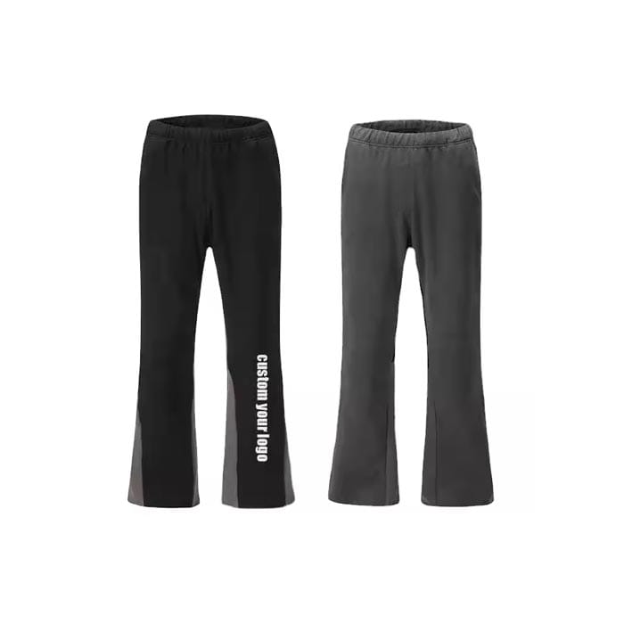 Custom DTG printed flared sweatpants – high-quality digital print wide-leg joggers