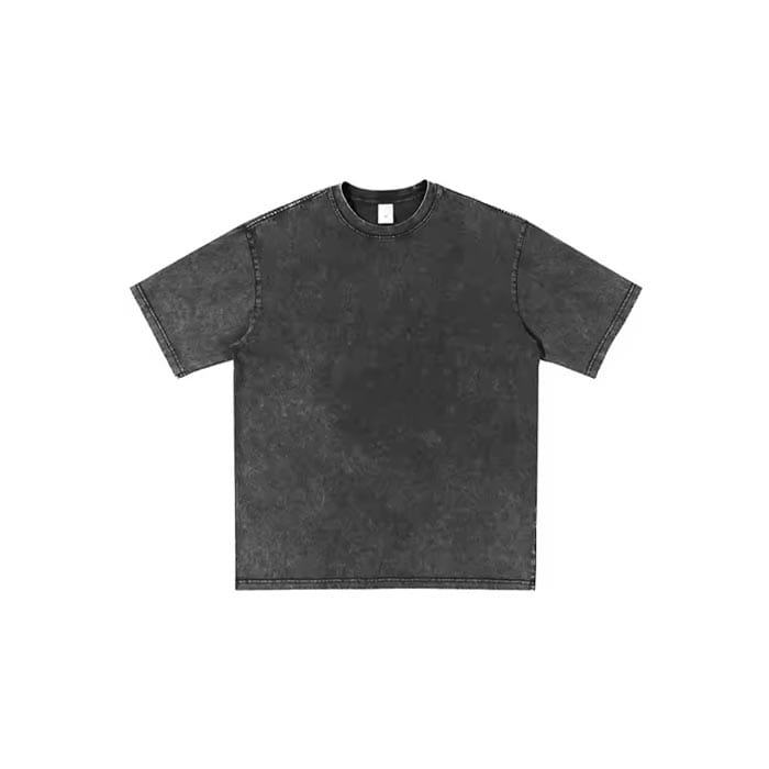 Custom men's acid-wash t-shirts with a faded and vintage look