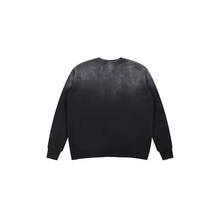 Raw hem sweatshirt – stylish design, customizable for brands.