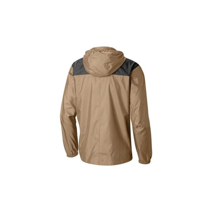 Custom reflective windbreaker jacket glowing under light
