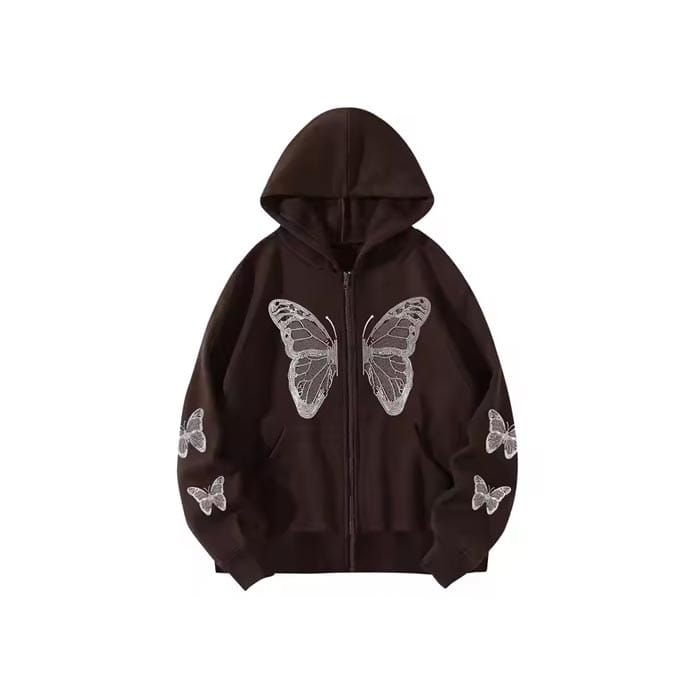 Custom Rhinestones Hoodie with Sparkling Details