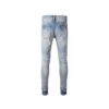 Custom ripped skinny jeans with distressed detailing, designed for modern fashion brands.