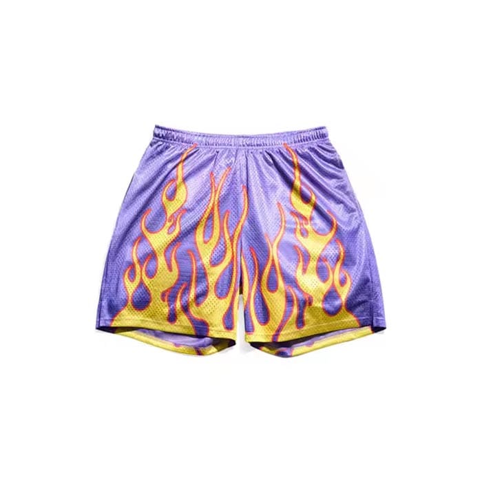 Custom streetwear mesh shorts with an urban design and breathable fabric