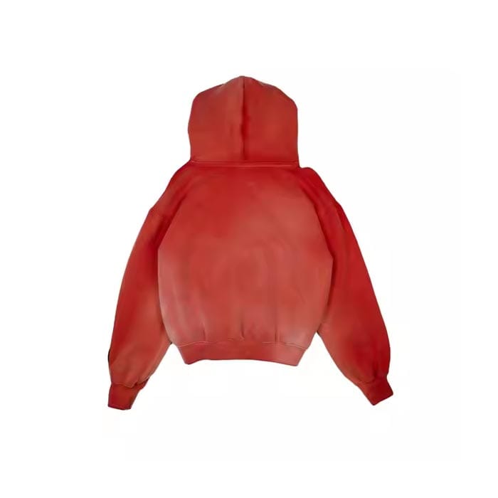 Custom sun-faded hoodie with vintage wash and oversized fit for a trendy streetwear look