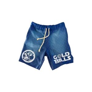 Custom sunfaded shorts with rhinestone embellishments and a vintage streetwear design