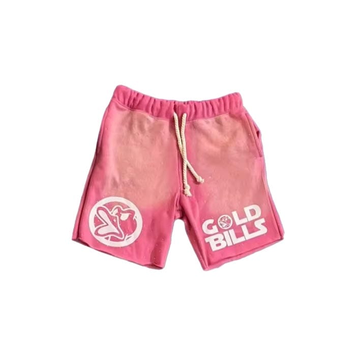 Custom sunfaded shorts with screen-printed graphics and a soft vintage wash