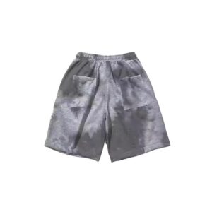 Custom tie dye shorts with vibrant, unique color patterns