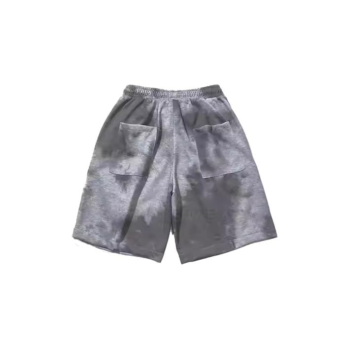 Custom tie dye shorts with vibrant, unique color patterns