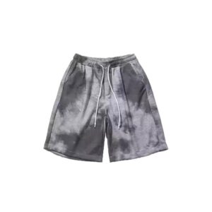 Custom tie dye shorts with vibrant, unique color patterns