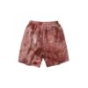 Custom tie dye sweat shorts with soft fleece material
