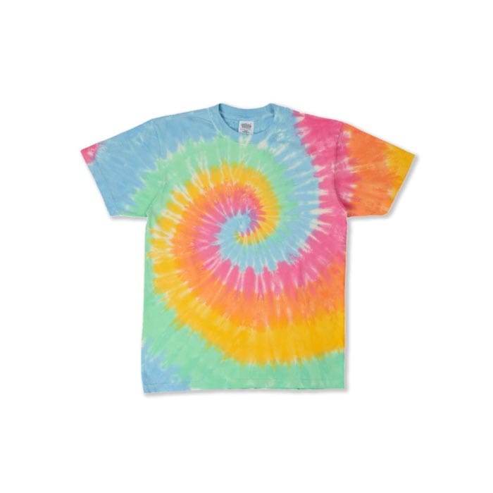 Custom tie-dye t-shirts with vibrant colors