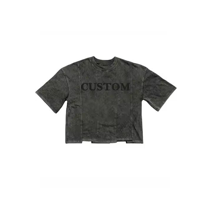 Custom women's cropped t-shirts with a trendy and modern fit