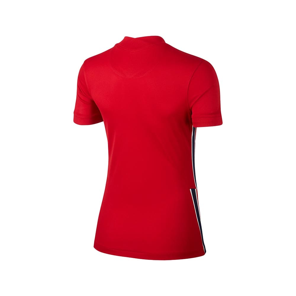 Custom women’s soccer jersey with mesh panels for cooling effect