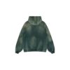 Distressed sun-faded hoodie with a grunge-inspired worn look and soft feel.