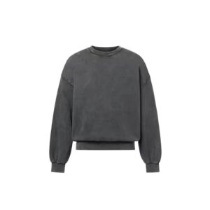 Drop shoulder acid wash sweatshirt – relaxed fit with custom embroidery options.