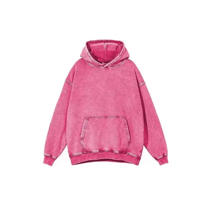 Women's drop shoulder hoodie with bold puff print design