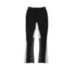 Embroidered flared pants – custom vintage high-waist wide-leg jeans
