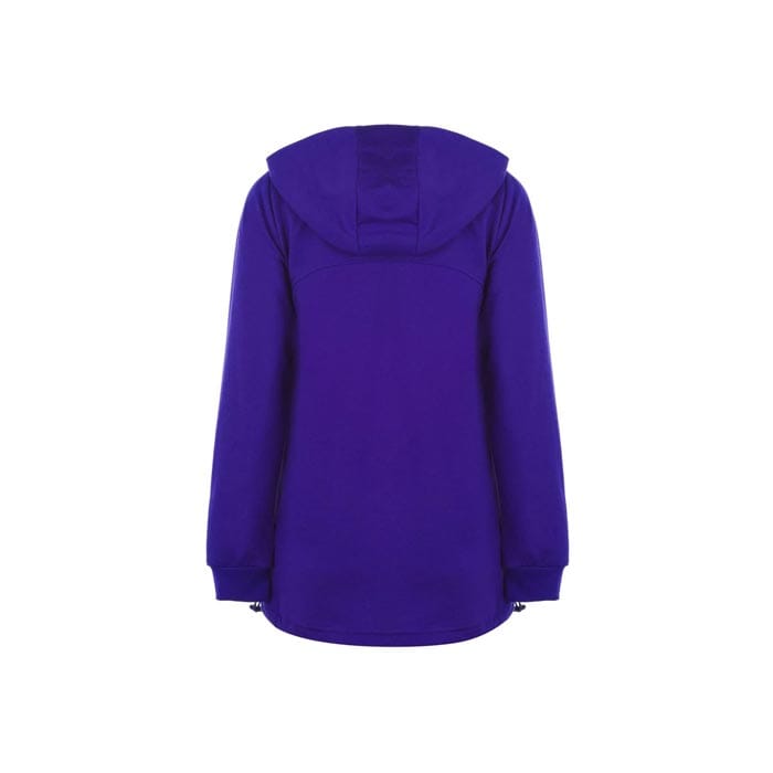 Women's embroidered zip-up hoodie with elegant details