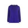 Women's embroidered zip-up hoodie with elegant details
