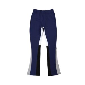 Fleece terry sunfaded flared pants – soft high-waist wide-leg joggers