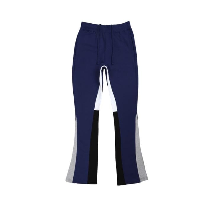 Fleece terry sunfaded flared pants – soft high-waist wide-leg joggers