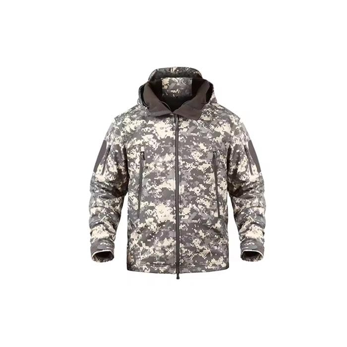 Custom soft shell hiking jacket with waterproof fabric